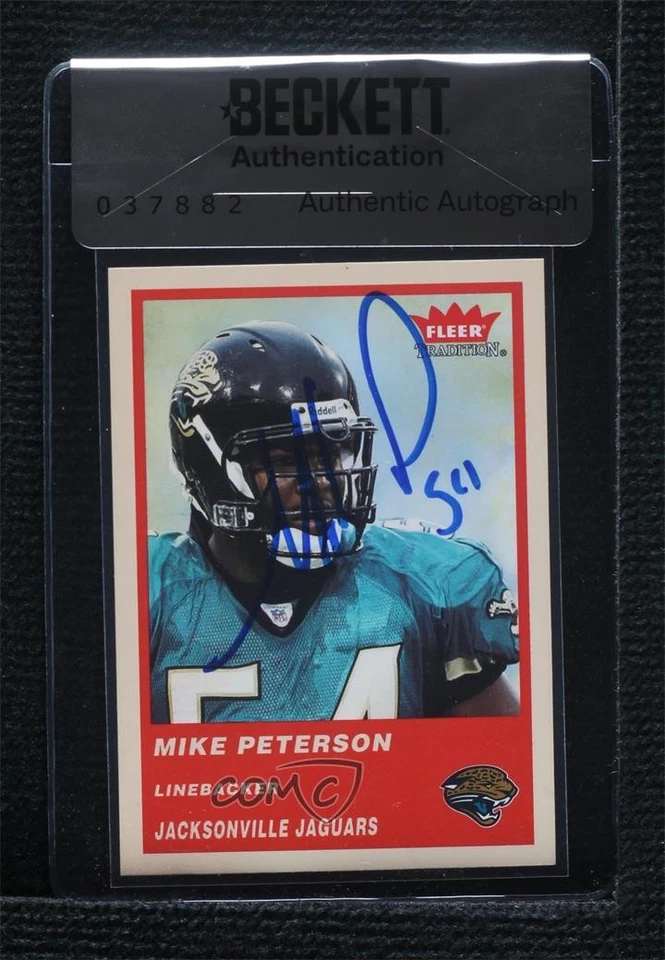 BAS 2004 Fleer Tradition Mike Peterson #267 Seal of Authenticity Auto - Image 1 of 2