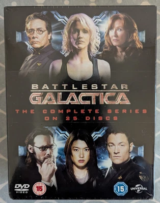 Battlestar Galactica: The Complete Series DVD Box Set Brand New Sealed 25 Discs - Image 1 of 4