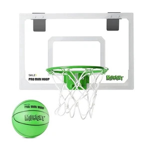 SKLZ Midnight Pro Mini Basketballkorb - Weiß/Grün Glow In Dark 12x18 - Bild 1 von 3