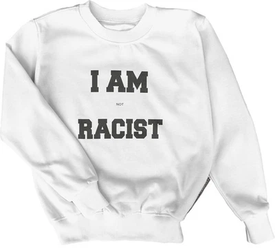 Sudadera I AM NOT R*CIST | Divertida Novedad Broma Top | Humor Oscuro Comedia Jersey Foto 1 de 4