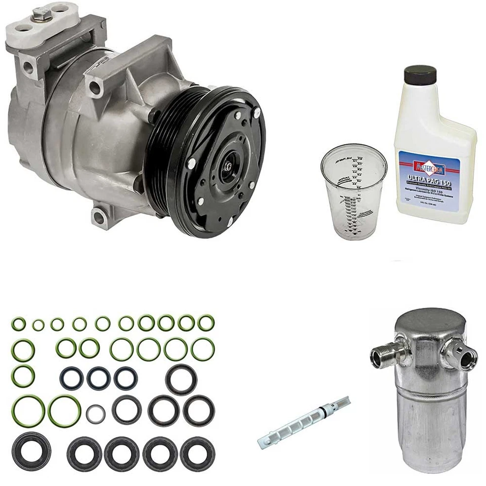 Compresor de aire acondicionado para Buick Century Chevrolet Lumina Omega con kit de reparación de aire acondicionado TCP Foto 1 de 1