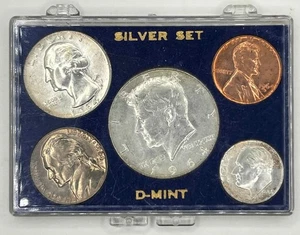 1964D Mint Silver Set - 50¢, 25¢, 10¢, 5¢, 1¢ - Picture 1 of 2