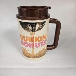 Vintage 1980er Dunkin Donuts Kaffee Reisebecher Kunststoff Thermo Whirley - Bild 1 von 6
