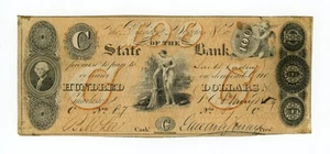 1859 $100 The State Bank - Charleston, SOUTH CAROLINA Note - Picture 1 of 2