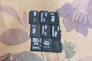 Lot 9 Micro SDHC Memory Card Carte Memoire 8Gb 2Gb Great Condition Variety Lot - Picture 1 of 7