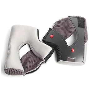  Moto Qualifier Cheek Pads Gray 25mm  - Picture 1 of 2