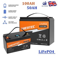 200AH-8AH LiFePO4 Lithium 12V BMS Battery For Solar Storage System Off-grid Home