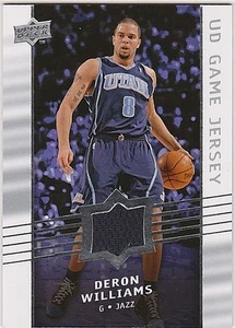 DERON WILLIAMS 2008-09 UPPER DECK "UD GAME JERSEY" GAME USED JERSEY - Imagen 1 de 1