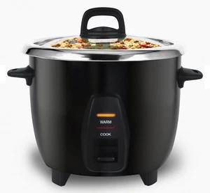 Deluxe 10-Cup Electric Rice Cooker, Stainless Steel - Picture 1 of 3