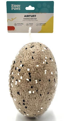 Zippy Paws AirTuff Football M/L Easy Grip Bouncy Floating Dog Fetch Toy 7" - Image 1 of 4