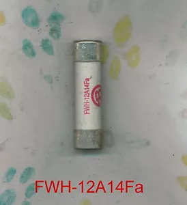 BUSSMAN FWH-12A14Fa FUSIBILE FWH-12A 14Fa 500 VOLT 12 AMP FWH-12A14FA - Foto 1 di 3