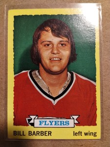 Topps 81 Bill Barber Rookie Hockey Card