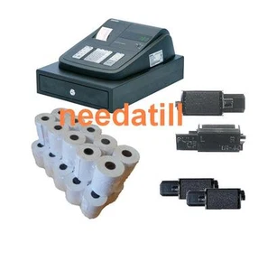 TILL ROLLS & TINTA ROLLER para caja registradora Sam4s ER-180 ER180 - modelo antiguo - Imagen 1 de 5