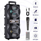 TWS Portable Bluetooth FM Party Speaker Sub Woofer Heavy Bass Sound System w/mic