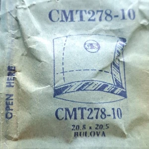 BULOVA watch crystals Acrylic MANY SIZES NOS CMT (BOW SIDES 3&9 W/CURVED BOTTOM) - Picture 1 of 2