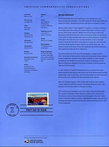 #4907 Forever Nevada Statehood Stamp USPS #1428 Souvenir Page FDC - Picture 1 of 1