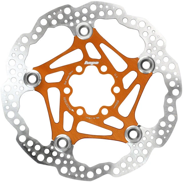 Hope Floating Bike Disc Rotor 160mm Orange