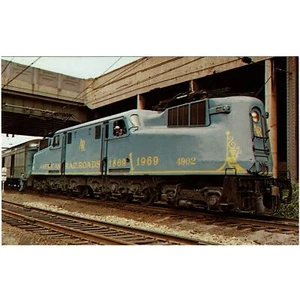 Locomotora Eléctrica Penn Central's Golden Spike Centenario Postal De Colección - Imagen 1 de 2