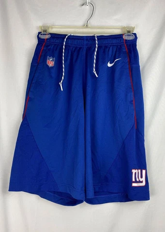 Nike New York Giants On Field Dri Fit Shorts Mens Sz M Blue NFL Football Giants Cover