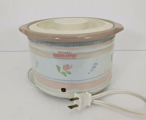 Rival Crock-ette Pot Slow Cooker Server 1 Qt (0.9 Lt) Modelo 3200/3 Tapa de plástico - Imagen 1 de 12