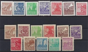 159)) M. Vorpommern Mi 29-40x+y**, 18 Werte mit Kreidepapier - Bild 1 von 1
