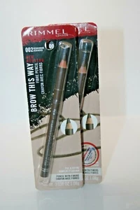 2 Rimmel Brow This Way Faserstift #002 MITTELBRAUN - Bild 1 von 2