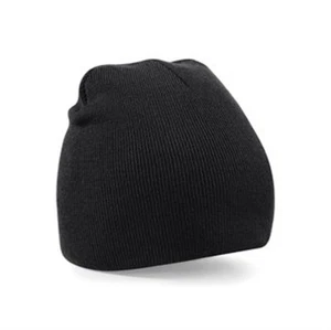 BEECHFIELD BEANIE NEU Soft Touch Black Punk Schwarz Strick Unisize Mütze Pull on - Bild 1 von 1