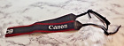Vintage Canon EOS Camera Strap 1.5'' x 34'' Classic Black Red Shoulder Neck Strap