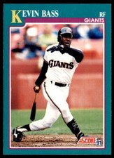 1991 SCORE KEVIN BASS SAN FRANCISCO GIANTS #616