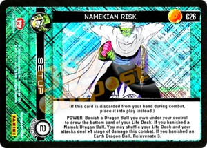 DBZ Dragon Ball Z TCG Panini Perfection C26 Namekian Risk Foil - Picture 1 of 1