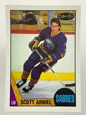 1987-88 Scott Arniel Buffalo Sabres 137 OPC O-Pee-Chee Hockey Card DD626