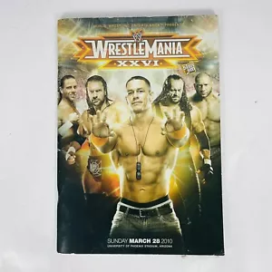 Autografo WWE Wrestlemania 26 Cena Wrestling Program 2010 Skip Sheffield - Foto 1 di 18