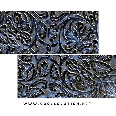 Embossed Leather Cowboy Tool Midnight Navy for Wallet, Bags, Earrings, Upholster - Image 1 of 4