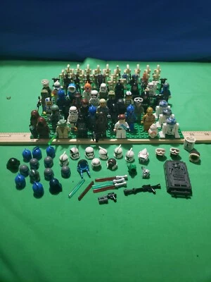 LEGO Star Wars MINIFIGURES Lot Rare Darth Luke Yoda Droids Troopers +Bonus Figs - Image 1 of 4