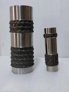 brutalist steel sculpture vase 1970s Germany Steel Vase Hand Made Arbeit Rare - Picture 1 of 16