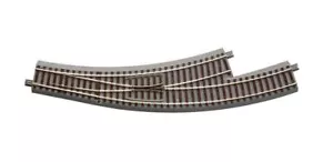 Roco 61154 Ho Scale Left Curve Switch Geoline with Ballast R3/4 - Picture 1 of 1