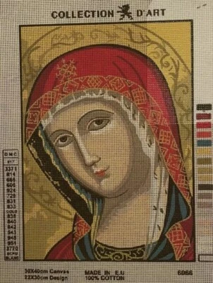 Printed needlepoint canvas Collection D Art 30x40 Cm Madonna Canvas Only