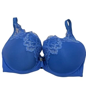 Lace Plunge Bra Orangerie by Chantelle C67620 Royal Blue 32DDDD (4D) - Picture 1 of 6
