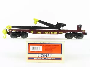 O Gauge 3-Rail Lionel 6-37053 EL Erie Lackawanna Derrick Crane Flatcar #37053 - Picture 1 of 13