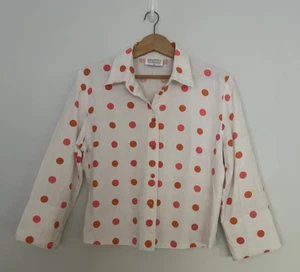 Stiletto Blouse Polka Dot Size 14 Cotton Vintage Made In Australia Ex Condition - Picture 1 of 7