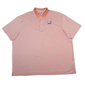 Bermuda Sands Orange Stripe Polo with Mason Dixon Cup Logo Men's Size 3XL - Picture 1 of 10