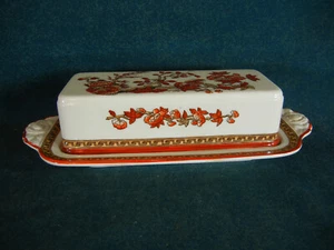 Copeland Spode India Tree Rectangular Covered Butter Dish - Picture 1 of 6