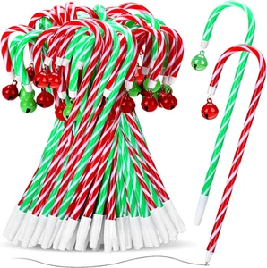 Pasimy 72 Pcs Christmas Candy Cane Pen Bulk Party Favor Xmas Candy Cane Shape... - Picture 1 of 12