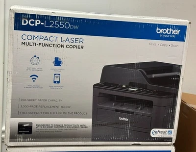 Brother DCP-L2550DW Compact Monochrome Laser Multifunction Printer - Image 1 of 2