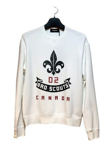 Felpa bianca Dsquared2 24642543