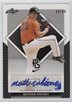 2016 Leaf Perfect Game National Showcase Black /50 Matthew Whitney #BA-250 Auto - Image 1 of 2