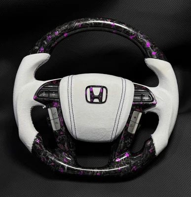 Volante de fibra de carbono forjado Honda Accord 2008-12 Foto 1 de 4