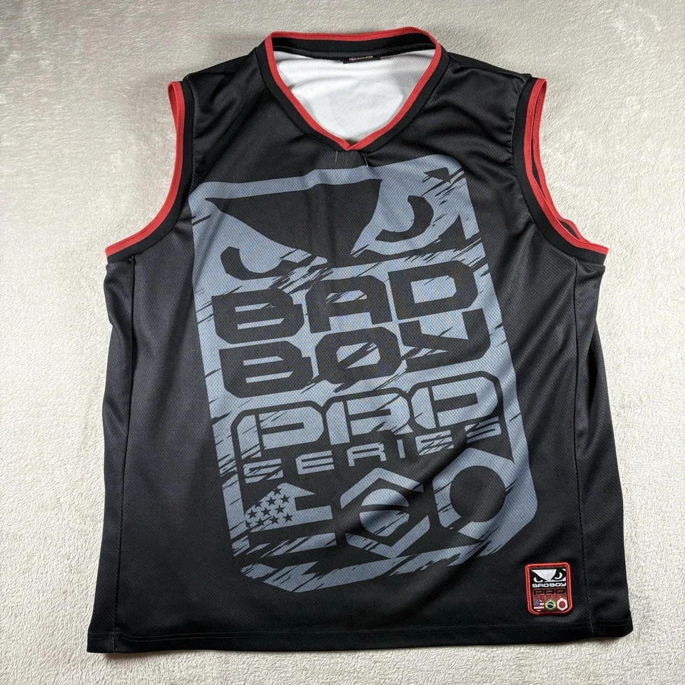 Bad Boy Shirt Men’s L Black Pro Series Jersey MMA Fighting Martial Arts #1707 - Image 1 of 4