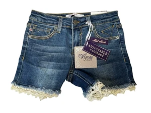 Vigoss Jeans Girls Youth Kids Adjustable Waistband Mid-Shorts - Size: 10 - Picture 1 of 2