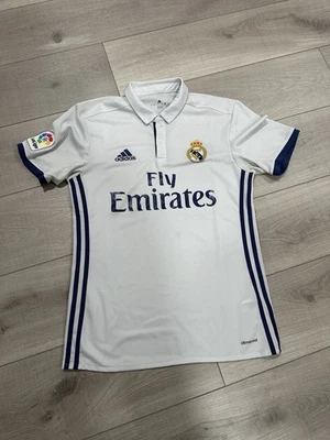 Adidas Real Madrid Men’s Size Small 2016-17 Home Soccer Jersey - Image 1 of 4